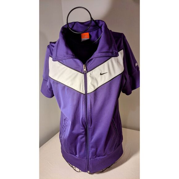 Vintage Nike Short Sleeves, Front Zip, Women, Lightweight Jacket. - Picture 1 of 9